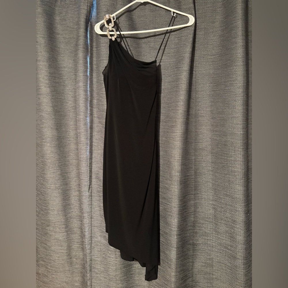 Cache Black Asymmetrical Dress